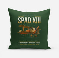 Thumbnail for SPAD XIII design on dark green pillow