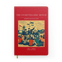 Thumbnail for VINTAGE G4430 - The Storytellers' Bench - Designed Notebooks design on red