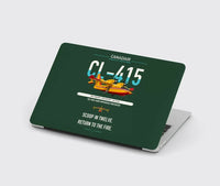 Thumbnail for Canadair CL-415 design on dark green MacBook case