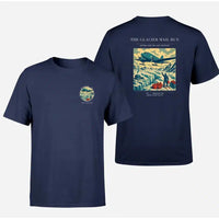 Thumbnail for VINTAGE G4153 - The Glacier Mail Run - Double-Side T-Shirt design on navyblue double side t shirt