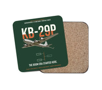 Thumbnail for KB-29P SUPERFORTRESS design on dark green 1 piece coaster