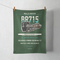 Thumbnail for BR715 design on dark green towel