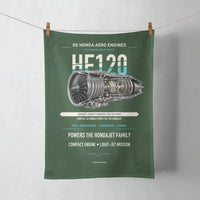 Thumbnail for HF120 design on dark green towel