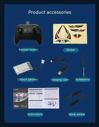 Thumbnail for RC Plane 2.4G Radio EPP Foam Fixed-Wing Glider With LED Lights YF-350 Model Water Land - view 13