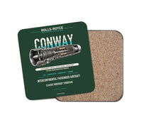 Thumbnail for CONWAY design on dark green 1 piece coaster