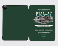 Thumbnail for PT6A-67 design on dark green ipad tablet case