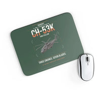 Thumbnail for Sikorsky CH-53K King Stallion design on dark green rectangle mouse pad