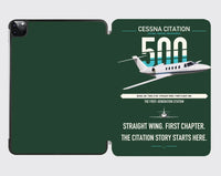 Thumbnail for Cessna Citation 500 - Citation I design on dark green ipad tablet case