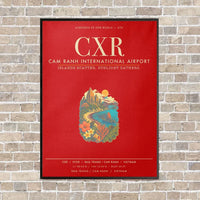 Thumbnail for Cam Ranh International Airport Nha Trang CXR - Canvas Framed - Red