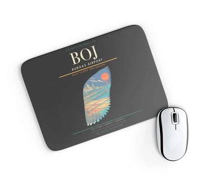 Burgas Airport BOJ Mouse-Pad Rectangle - Black