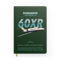 Thumbnail for Bombardier Learjet 60XR design on dark green notebook