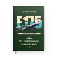 Thumbnail for Embraer E175 design on dark green notebook