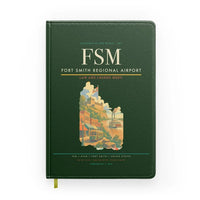 Thumbnail for Fort Smith Regional Airport (FSM) design on dark green notebook