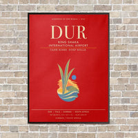 Thumbnail for King Shaka International Airport DUR - Canvas Framed - Red