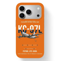 Thumbnail for KC-97L STRATOFREIGHTER design on orange magsafe iphone case, for iPhone 17 Pro