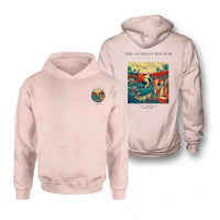 Thumbnail for VINTAGE G4197 - The Outpost Doctor - Double-Side Hoodie design on pink double side
