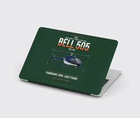 Thumbnail for Bell 505 design on dark green MacBook case