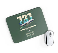 Thumbnail for Boeing 737-200 design on dark green rectangle mouse pad
