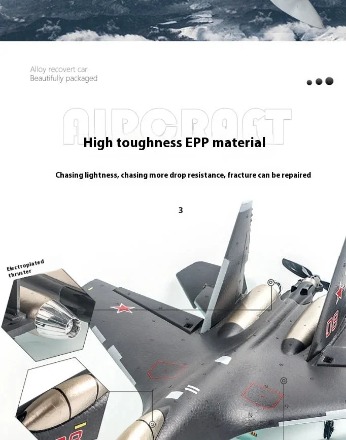 Fighter Brushless Glider Qf009 Four-Channel Aircraft Aerobatic Six-Axis Self-Stabilizing Epp Remote Control - view 14