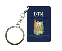 Thumbnail for Dortmund Airport (DTM) design on navy blue key chain