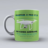 Thumbnail for Phantom 4 Pro V2.0 Mug design on light green dji