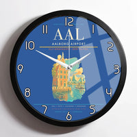 Thumbnail for Aalborg Airport AAL Wall-Clock Framed - Blue