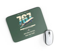 Thumbnail for Boeing 767-300F design on dark green rectangle mouse pad
