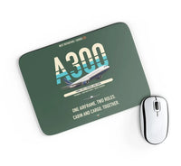 Thumbnail for Airbus A300C4-203 design on dark green rectangle mouse pad