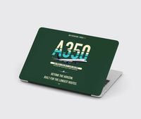 Thumbnail for Airbus A350-1000ULR design on dark green MacBook case