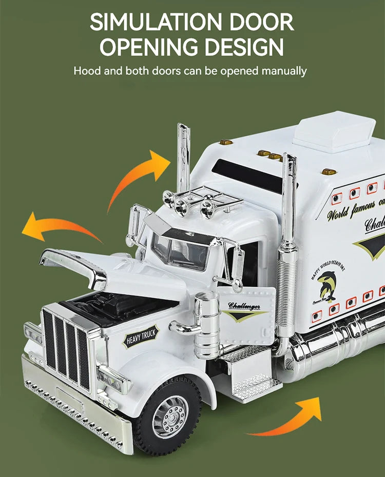 1:24 Peterbilt 389 Tractor Trailer Toy Truck - view 13