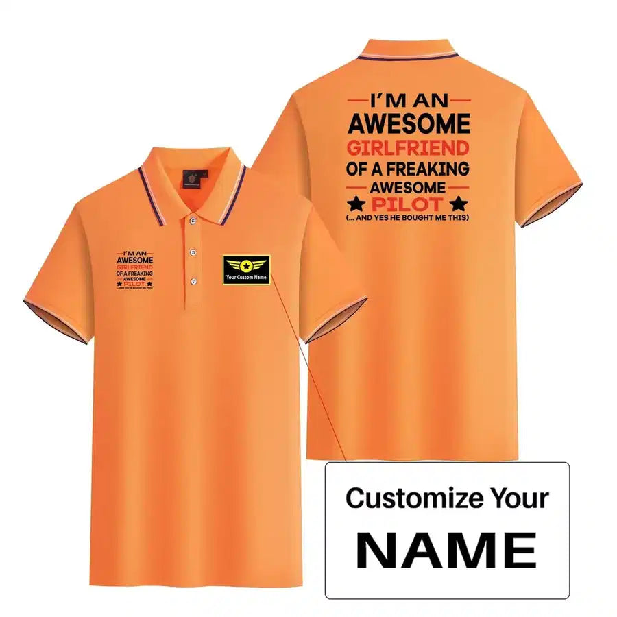 Customisable I am an Awesome Girlfriend Polo Shirt - view 13