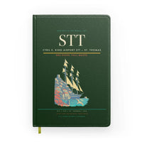 Thumbnail for Cyril E. King Airport (STT) design on dark green notebook