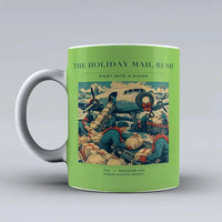 Thumbnail for VINTAGE G4255 - The Holiday Mail Rush - Ceramic Mug design on lightgreen
