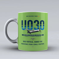 Thumbnail for U030 Flexrotor Mug design on light green airbus