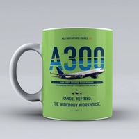 Thumbnail for A300-600R Mug design on light green airbus