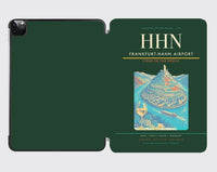 Thumbnail for Frankfurt-Hahn Airport (HHN) design on dark green ipad tablet case