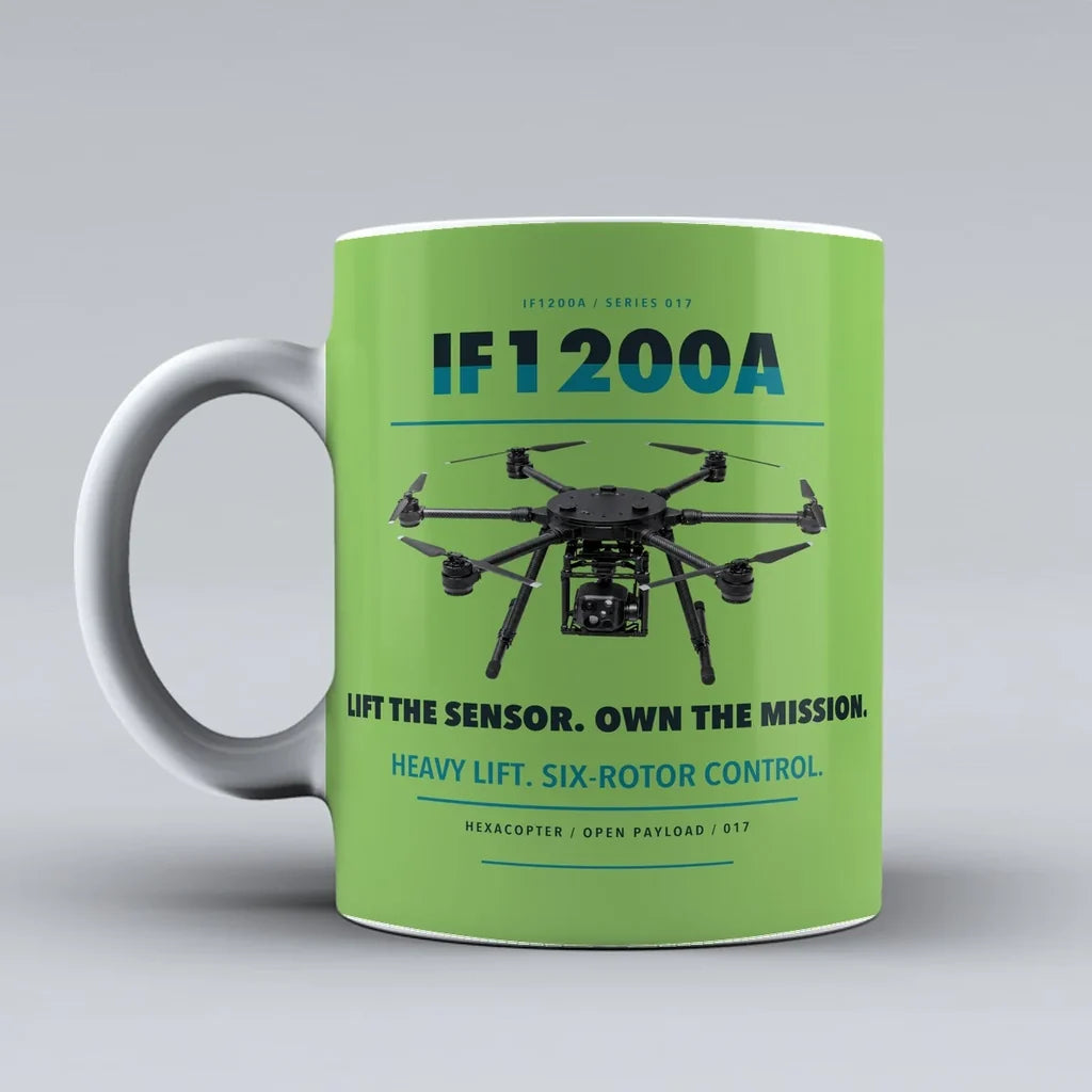 Flight IF1200A Mug design on light green inspired