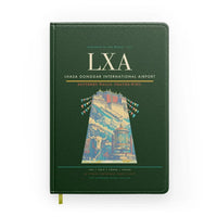 Thumbnail for Lhasa Gonggar International Airport (LXA) design on dark green notebook
