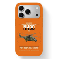 Thumbnail for NHIndustries NH90 TTH design on orange magsafe iphone case, for iPhone 17 Pro