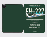 Thumbnail for Fairchild Hiller FH-227B design on dark green ipad tablet case