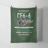 Thumbnail for CF6-6 design on dark green towel