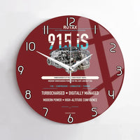 Thumbnail for 915 iS design on dark red no frame wall clock