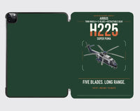 Thumbnail for Airbus H225 design on dark green ipad tablet case