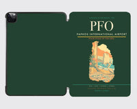 Thumbnail for Paphos International Airport (PFO) design on dark green ipad tablet case