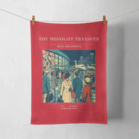 Thumbnail for VINTAGE G4117 - The Midnight Transfer - Designed Towels design on red