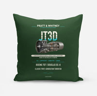 Thumbnail for JT3D design on dark green pillow