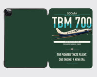 Thumbnail for Socata TBM 700 design on dark green ipad tablet case