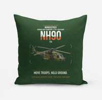 Thumbnail for NHIndustries NH90 TTH design on dark green pillow