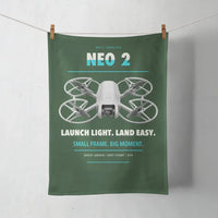 Thumbnail for DJI Neo 2 design on dark green towel