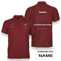 Thumbnail for Ascent AeroSystems Spirit design on red polo with custom name badge